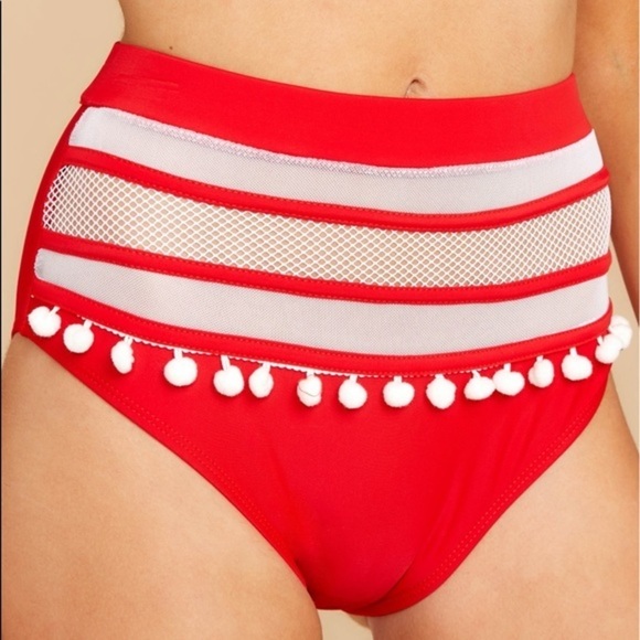 NWT Keep Confident Red Bikini Bottoms - Picture 4 of 7
